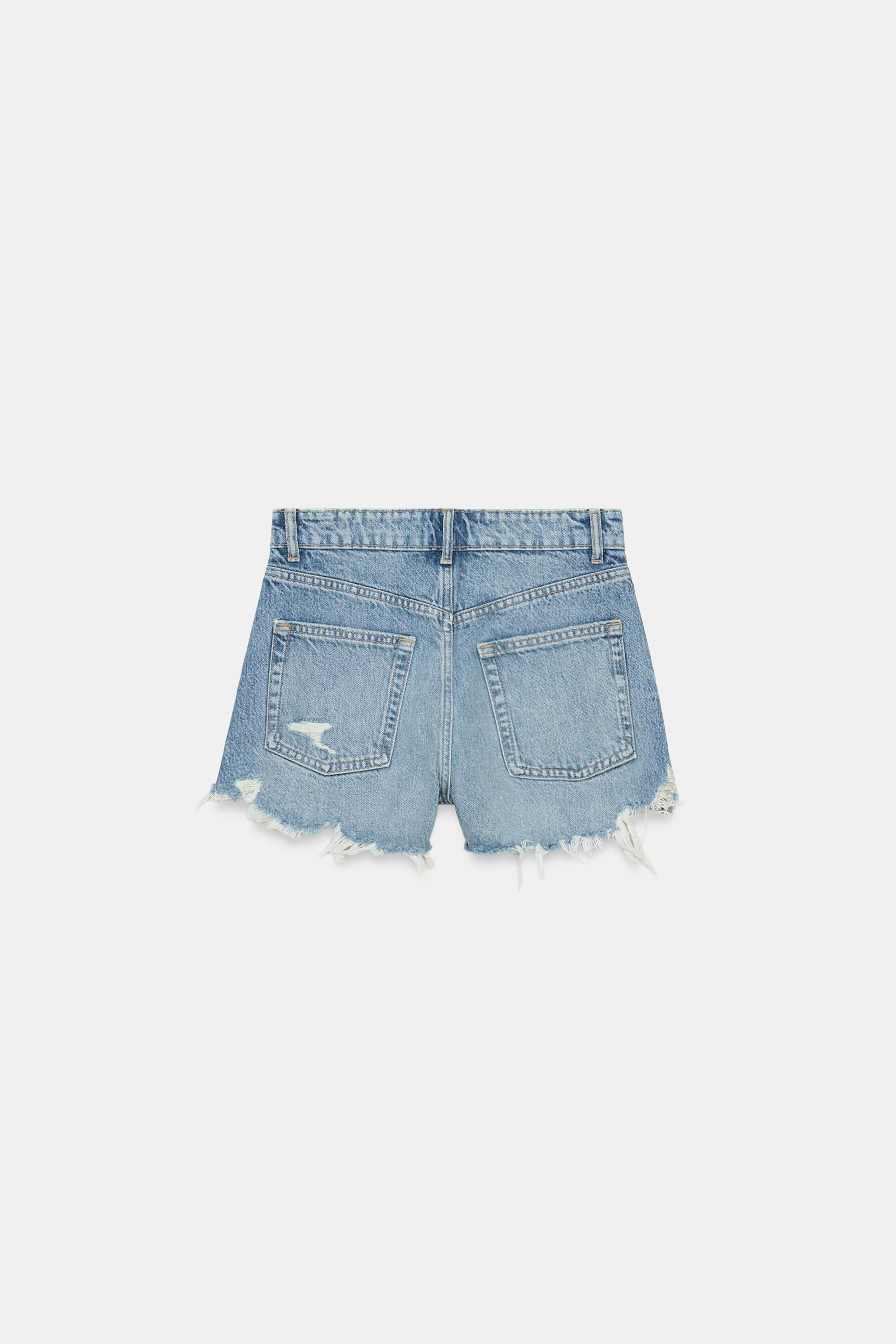 SHORT EN DENIM TRF CURVED TAILLE HAUTE
